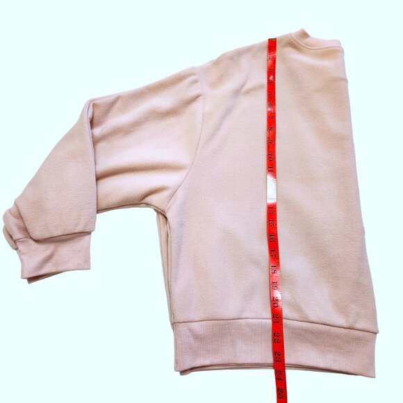 NEW Old Navy Dusty Pink Dropped Shoulder Cropped Henley Sweatshirt Size 2X - Picture 13 of 14